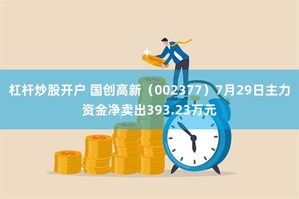 杠杆炒股开户 国创高新（002377）7月29日主力资金净卖出393.23万元