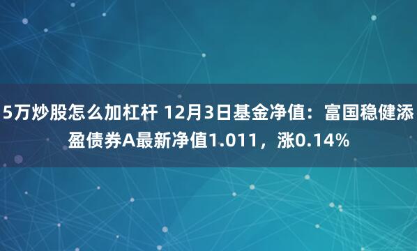 5万炒股怎么加杠杆 12月3日基金净值：富国稳健添盈债券A最新净值1.011，涨0.14%